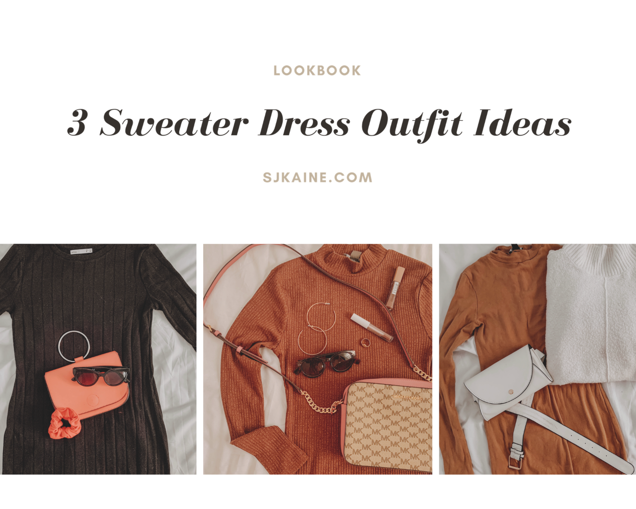 3 Stylish Sweater Dress Outfit Ideas For Women